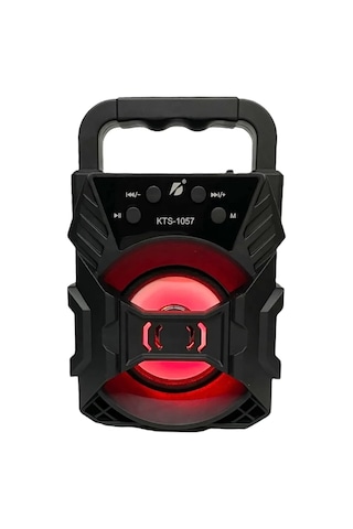 Bluetooth Hoparlör Led Işıklı Fm Radyo Kablosuz Hoparlör Usb Flash-hafıza Kart Giriş Ses Bombası 1057, Teknosepe