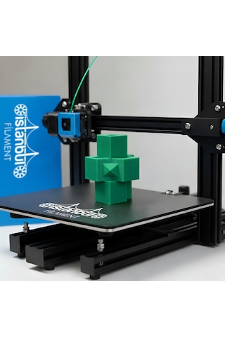 İstanbul Filament 3d Baskı Pla Filament Yeşil Renk 1 Kg Ø 1,75mm 0,05 Mm Bambu Lab Uyumludur 1.75mm