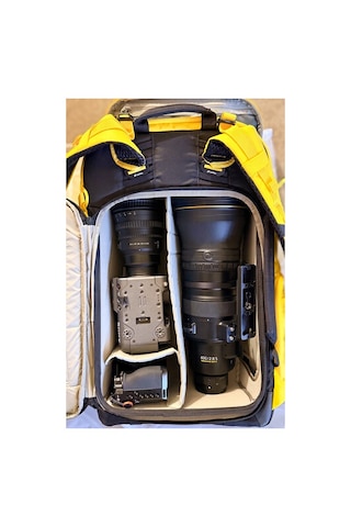 Leofoto All-in-one Travel & Outdoor Camera Backpack With Medium Insert Yellow, 35l