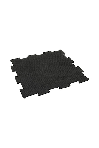 Has Rubber 100x100 2 Cm Siyah Blok Puzzle Kauçuk Yer Kaplama Spor Salonu Park Bahçe Zemin Kaplama