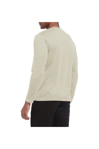 Ghassy Co. Ghassy Co. Erkek %100 Pamuklu Likralı Esnek Spor Koşu Günlük Antrenman Uzun Kollu Penye T-shirt Taş
