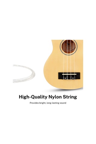 Donner Dus-10n Soprano Ukulele Seti Natural