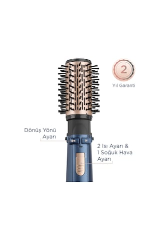Babyliss AS965E Stylepro 1000 W Döner Başlıklı Hava Üflemeli Saç Şekillendirme Seti