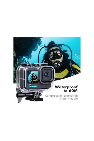 Oem Marka Gopro 9/10/11/12/13 İçin Su Altı Housing Gph11 Siyah