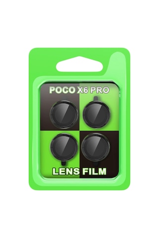 Newface - 588 - Xiaomi Poco X6 Pro Raze Metal Kamera Lens - Csmo-tex - - Siyah