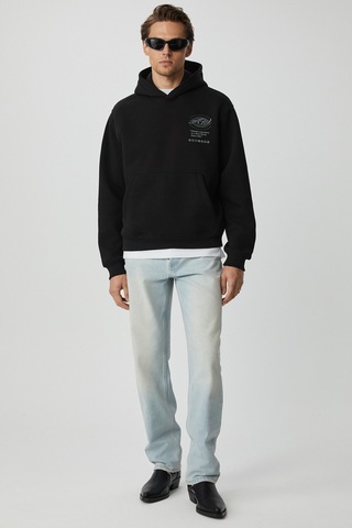 Grımelange Grımelange Legandary Erkek Yumuşacık Siyah Sweatshirt Siyah
