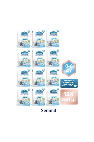 Senımıl 1 Bebek Sütü 250 G 12 Adet