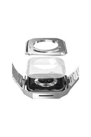 Watch 44mm Metal Petek Kasalı Kordon - Gümüş