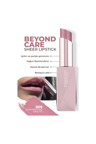 Alix Avien Beyond Care Sheer Lipstick 906 Shimmering Mauve Yoğun Nemlendirici Besleyici Etki Parlak Ruj