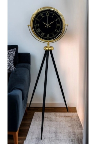 İhtişam Gold Tripod Ayaklı Saat Çok Renkli
