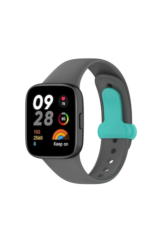 Xiaomi Redmi Watch 3 Origin Silikon Kordon Saat Değildir - Füme