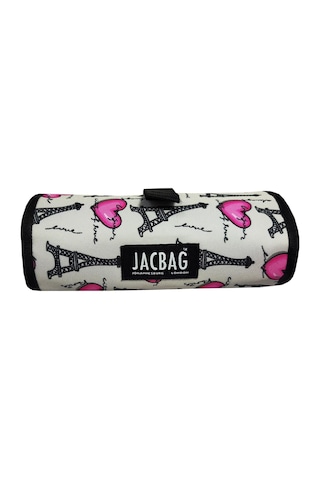 Jacbag Paris Senior Sanatsal Rulo Organizer Kalem Çantası Gri/Pembe - Kız Çocuk/Kadın Çok Renkli