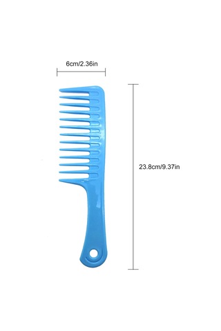 Singree Büyük Dişli Saç Tarak, Kıvırcık Saçlar İçin Düzenleyici, Pembe Abs Materyal, 23.8cm Boyutlu Saç Aracı