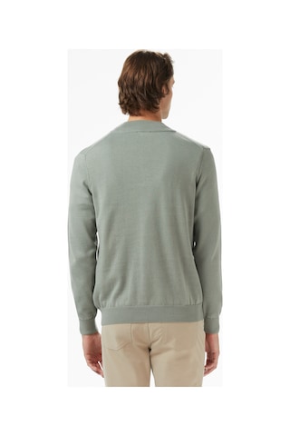 Nautica Erkek Yeşil Classic Fit Kazak Düz S57104t Yeşil