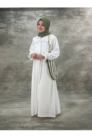 Kız Çocuk Beyaz Ferace Beyaz