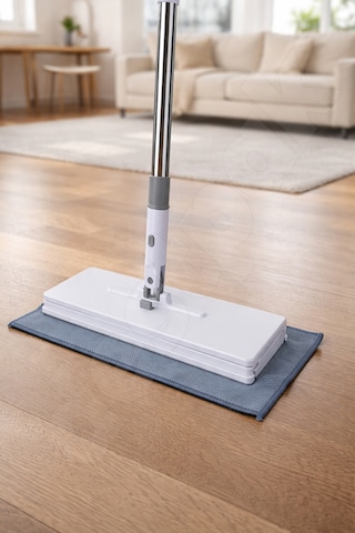 Tembel Mop 32 Cm Tüm Bezlerle Uyumlu Click Akıllı Mop Paleti Xl Kıskaçlı Mop El Değmeden Mop Aparatı