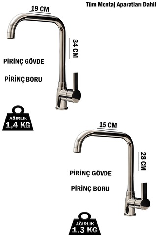 4 Lü Lüks Batarya Duş Takımı Geniş Şampuanlıklı Sürgülü Duş Banyo Lavabo Mutfak Muslukları Krom Renk Krom