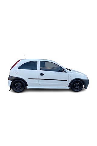 Opel Corsa C Yan Marşpiyel Seti Plastik 2 Adet Mat Siyah 2000 2001 2002 2003 2004 2005 2006 Karlık+ek+bodykit