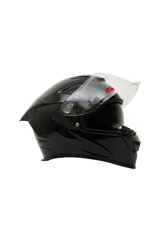 Gp Kompozit Mks008-gb Yarış Spoiler Güneş Vizörlü Şeffaf Full Face Motosiklet Kaskı Çok Renkli