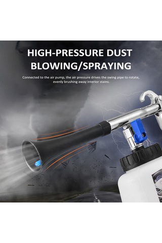 Lemestar Oto İç Döşemesi Temizleyici: 1l Kapasiteli, Yüksek Basınçlı, Ergonomik Kollü, Filtreli Emme Borulu, Alüminyum Allüvyum Viskan