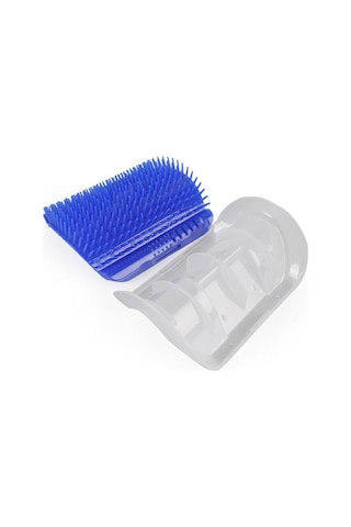 2 Paket Kedi Bakım Fırçası, Kedi Yüz Kazıyıcı, Kısa Uzun Kürk Kediler İçin Kedi Masaj Tarakları Mavi