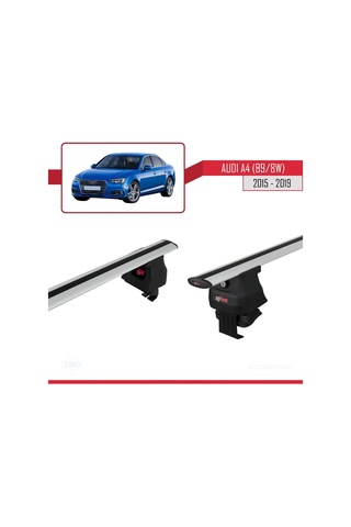 Audi A4 B9/8w 2015-2019 Arası İle Uyumlu Ace-4 Ara Atkı Tavan Barı Gri