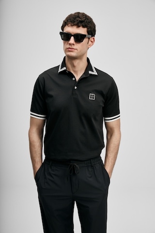 Lufian Cole Smart Erkek Polo Tişört Siyah Siyah 111040237100100