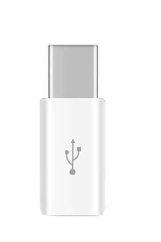 4696 Type C Usb 3.1 To Micro Usb Çevirici Dönüştürücü Adaptör Beyaz