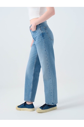 Straight Regular Fit Mavi Kadın Jean Pantolon Lf2039819 Mavi