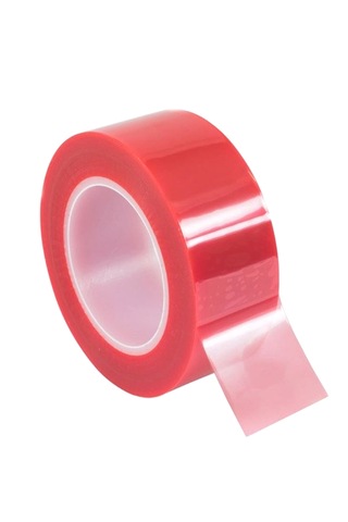 Kırmızı Polyester Çift Taraflı Bant 50mmx50mt Geniş Çift Taraflı