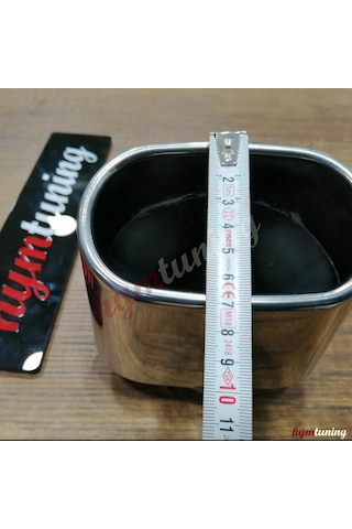 115lik Kare Egzoz Tek Çıkış. 70mm Yükseklik