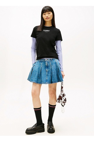 Tommy Hilfiger Tjw Regular Essential Logo T-shirt-12858 Sıyah