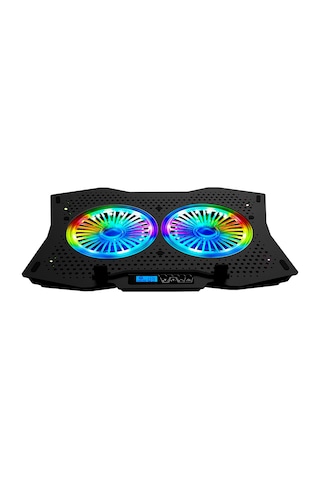 Rampage AD-RC9 Tornado 10" - 18" RGB Çift Fanlı Notebook Soğutucu