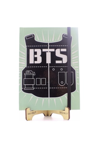 Star Global Lastikli Noktalı Sert Kapak Bts Defter