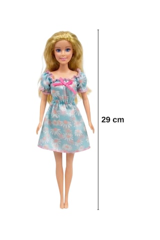Good Girl Anne Ve Tatlı Bebeği Bakım Seti - 29 Cm Aksesuarlı Oyuncak Bebek Ve Beşik Sarı