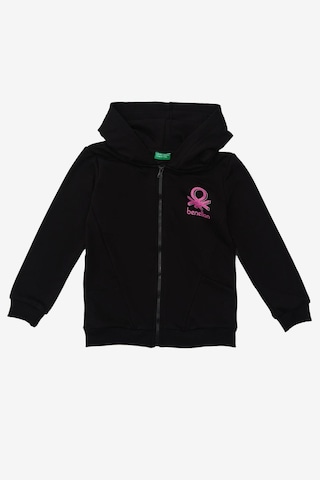 United Colors Of Benetton Kız Çocuk Sweatshirt Bnt-g20861 Siyah