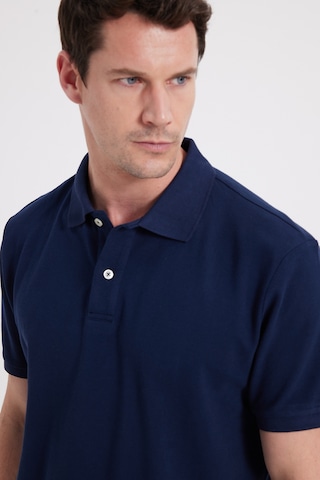 Tudors Erkek Regular Fit Klasik Kesim %100 Pamuk Düz Pike Lacivert Polo Yaka Tişört-46246 Lacivert
