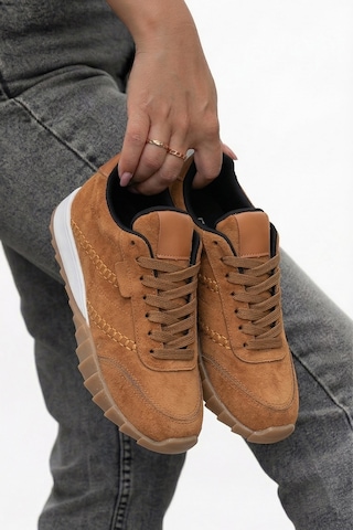 Tw Tonny White New York-048 Deri Spor Yürüyüş Günlük Sneaker Ayakkabı Kiremit