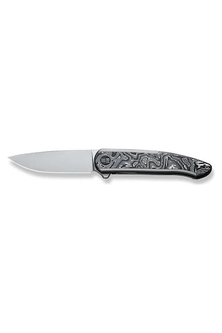 We Knife Smooth Sentinel Cf Titanium Aluminum Foil Kamp Çakı Gri - Siyah