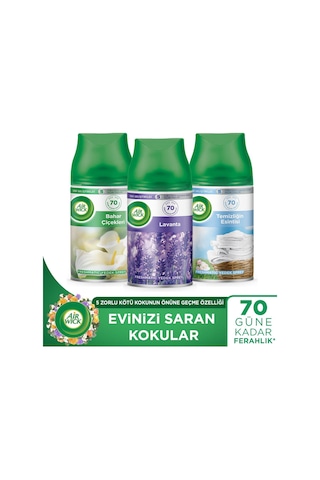 Airwick Freshmatic Makine Yedek Lavanta + Bahar Çiçekleri + Temizlik Esintisi