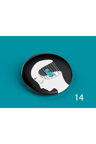 58 Mm Buton Rozet İğneli Çanta Kıyafet Rozeti Zihin Kafesi Çok Renkli 58 Mm Buton Rozet İğneli Çanta Kıyafet Rozeti Zihin Kafesi Çok Renkli