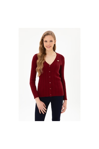 U.s. Polo Assn. Kadın Bordo Hırka Triko 50313580-vr014 Bordo