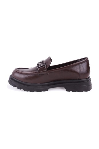 Dagoster Dza07-90801 Kahve Günlük Loafer Kadın Ayakkabı Kahve