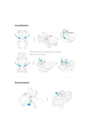 DJI Mavic Air 2 Silika Jel Pervane Tutucu Aksesuarı Pgytech