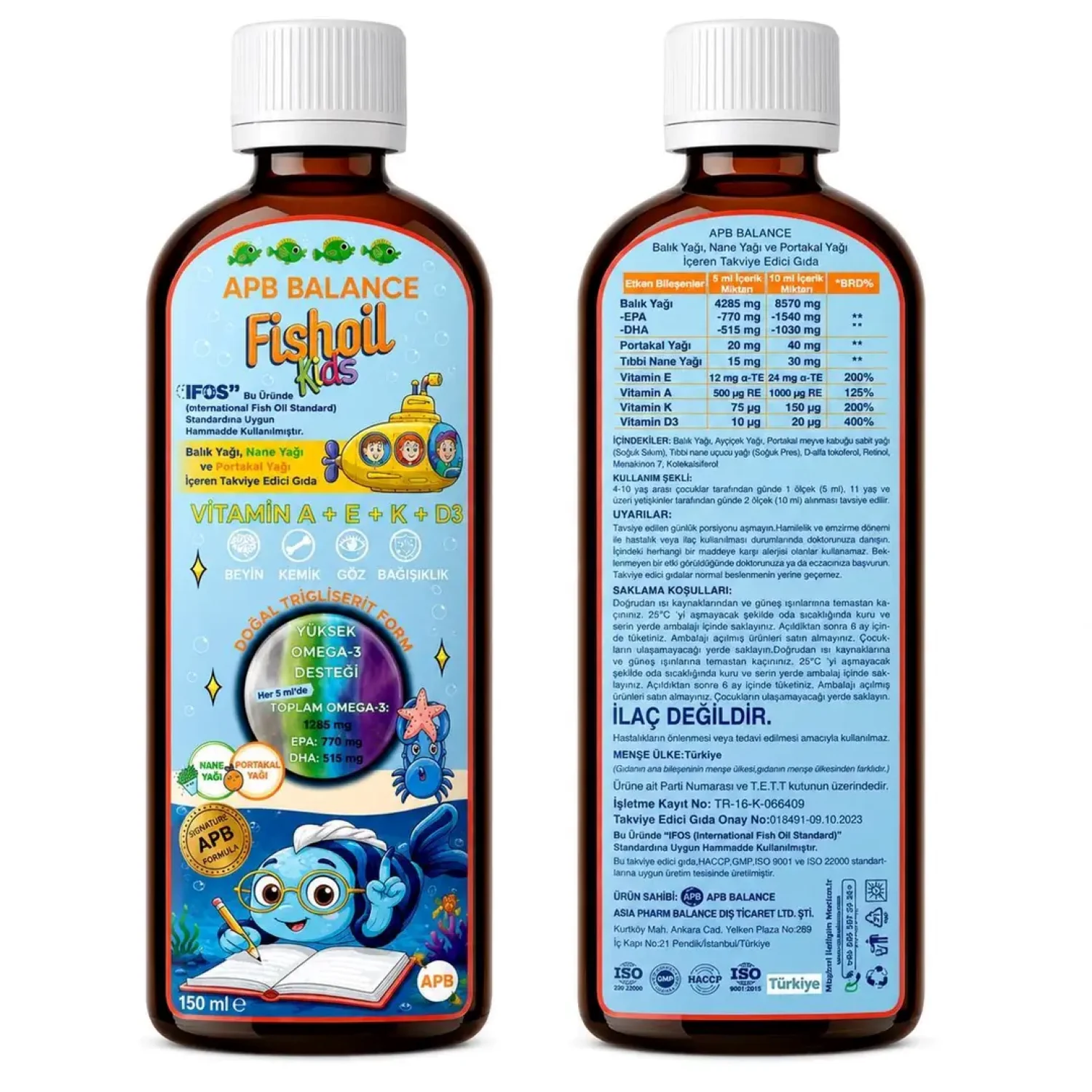 Apb Asia Pharm Balance Apb Balance Fish Oil 150 Ml
