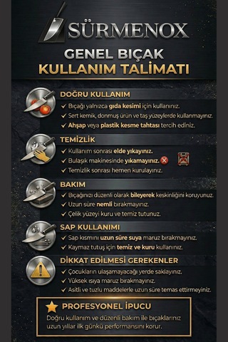Sürmene Serisi Santoku Mutfak Şef Bıçağı Kahve Verzalit Sap Et Ekmek Sebze Salata Şef Bıçak Hds-130 Kahverengi