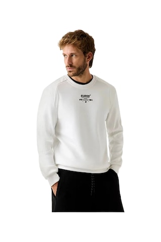 Guess Z5bq00kcns2 Ryota Cn Erkek Sweatshirt Beyaz