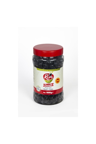 Rem Gemlik Doğal Yağlı Siyah Zeytin 1 KG