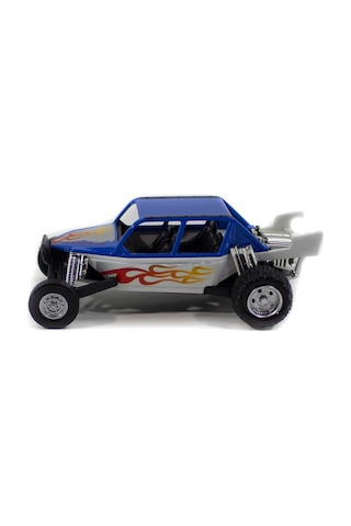 Metal Off Road Yarış Aracı Beyaz-Mavi