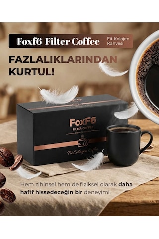 Foxf6 Fit Collagen Coffee Filter Kahve 30 Saşe Pratik Kahve
